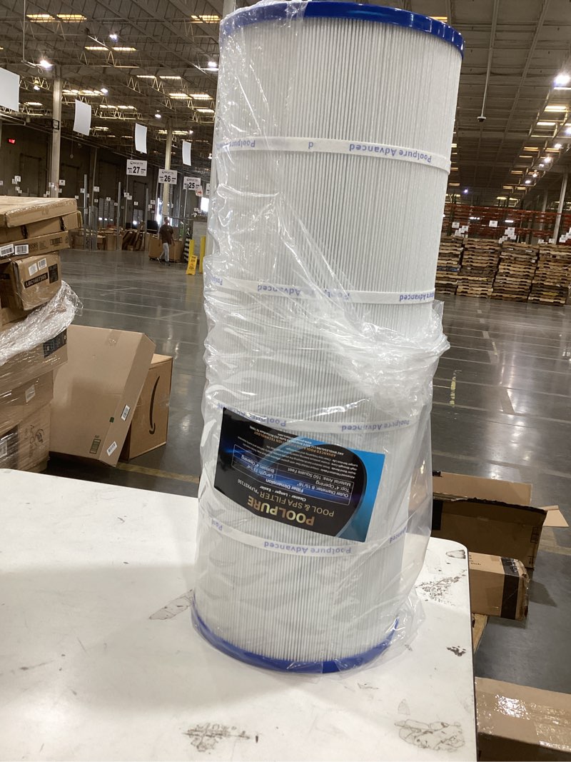 Condition photo showing Good Condition for poolpure pxst150 pool filter replaces hayward x-stream cc1500, ccx1500-re, pleatco pxst150, unicel c-8316, filbur fc-1286, waterway pro clean 150, l x od: 23 1/4" x 8 15/16" 150sq.ft. 1pack