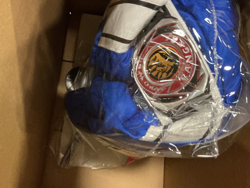 Condition photo showing Good Condition for Power Rangers Boys Blue Ranger Costume Small (4-6) Costume