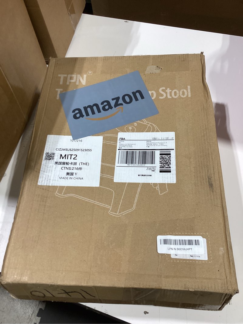 Condition photo showing Good Condition for tpn toddler step stool for bathroom sink and potty training durable anti-slip,anti-tip a-frame,10-second assembly, 2-step potty stool with wide steps (navy blue)