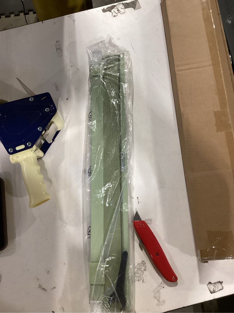 Condition photo showing Good Condition for LazBlinds Cordless Cellular Shades, No Tools No Drill Light Filtering Honeycomb Shades Pleated Blinds for Windows, 23'' W x 64'' H, Green Light Filtering-green 23'' W x 64'' H