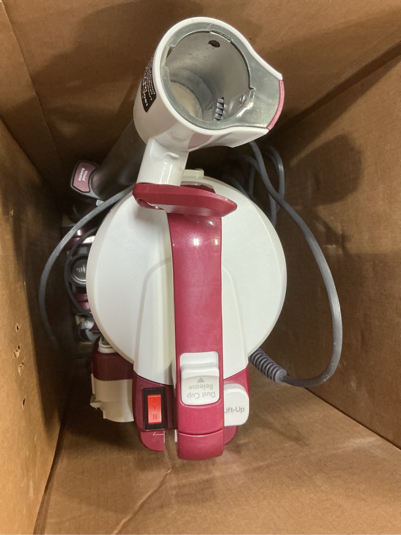 Condition photo showing As Is for Kenmore DU5092 Bagless Upright Vacuum Lift-Up Carpet Vacuum Cleaner 2-Motor Power Suction with Hair Eliminator Brushroll, Pet Handi-Mate, 2L, Wine W/Lift-up Design