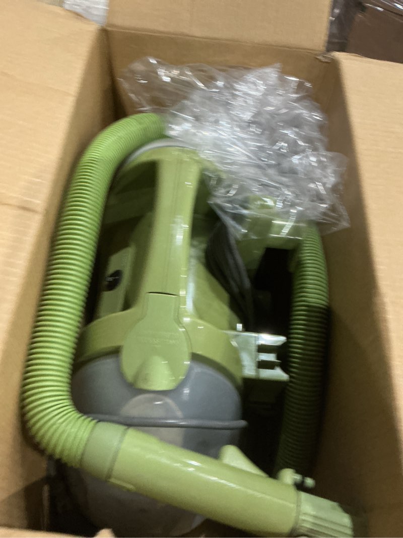 Condition photo showing As Is for bissell little green multi-purpose portable carpet and upholstery cleaner, car and auto detailer, with exclusive specialty tools, green, 1400b