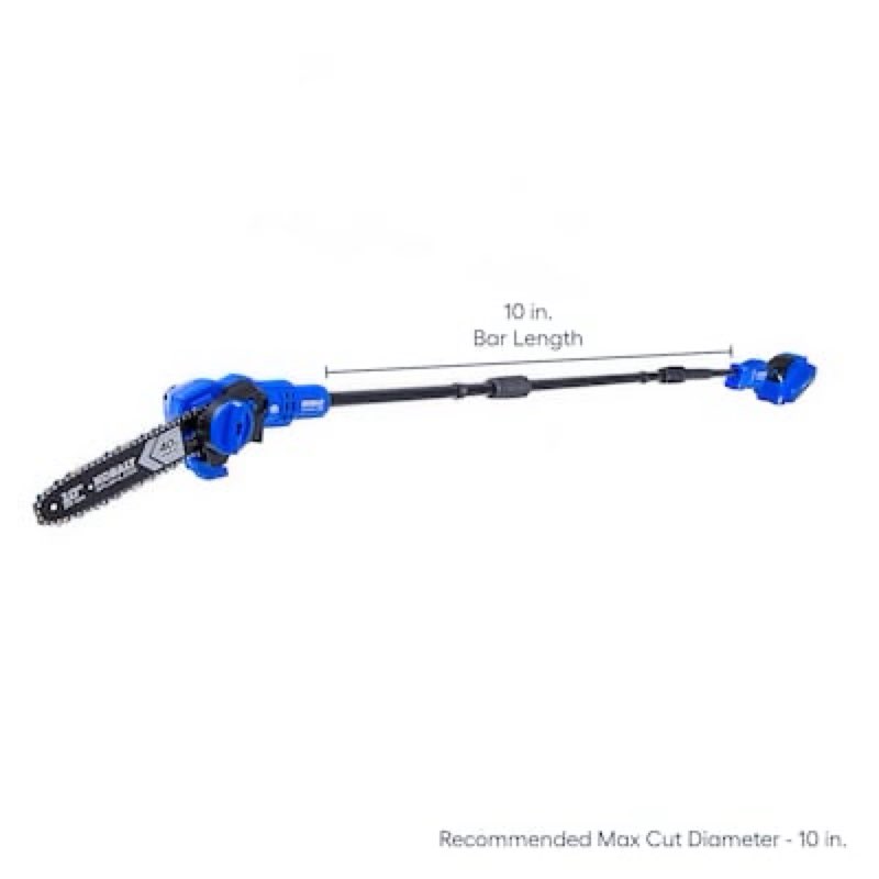 kobalt gen4 40-volt 10-in 2.0 ah battery pole saw