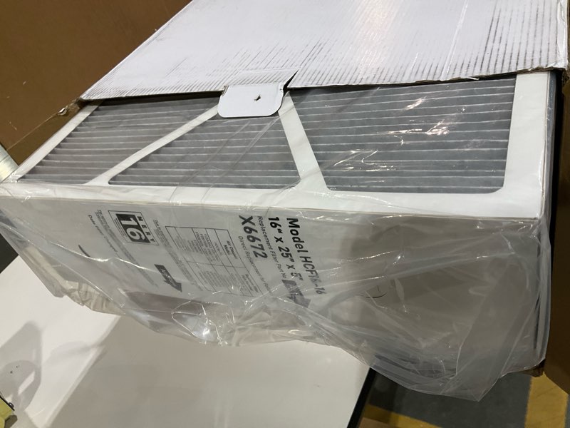 Condition photo showing Good Condition for X6672 MERV 16 Filter 16x25x5 Compatible with Lennox X6672 Merv 16 Home Furnace Filter for HVAC System, Number HCF16-16, (Actual Size: 15.75 x 24.75 x 4.37 In), 3 Pack
