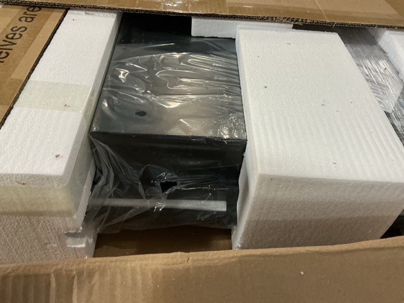 Condition photo showing New/Like New for 20" x 28" black led bathroom medicine cabinet mirror, lighted medicine cabinets with mirrors and storage wall mount & recessed, dimmable 3 lighting colors and anti-fog, 1 organizer, daisy beaded frame black with light (20"x28" mirror)