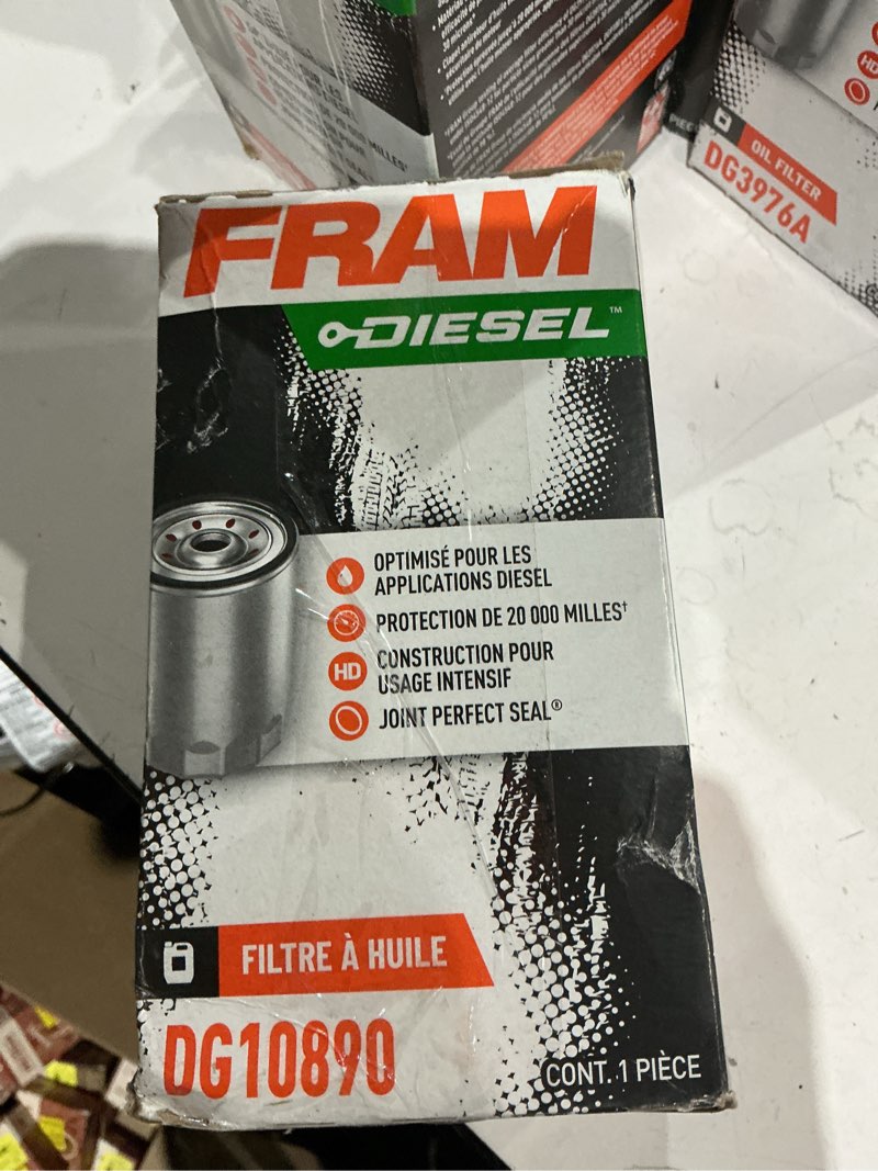 Condition photo showing Good Condition for fram  diesel™  optimisé pour les applications diesel  protection de 20 000 milles¹  cd  construction pour usage intensif  joint perfect seal®
