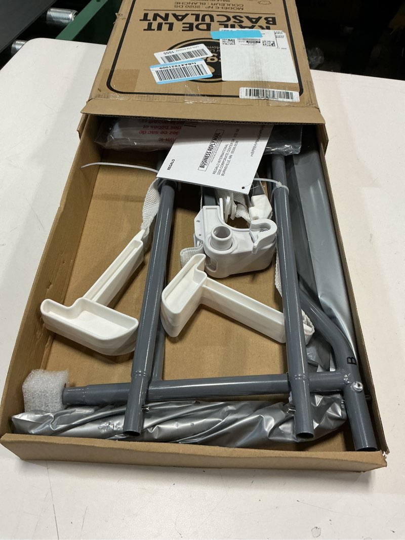 Condition photo showing item condition for Regalo Safety Swing Down Bed Rail Guard for Toddlers, Bed Safety Rail with Patented Gap Guard, Fits Twin, Full & Queen Mattress, White, Tested & Safe for 30 Years, American Designed, Family Owned 43 Inch