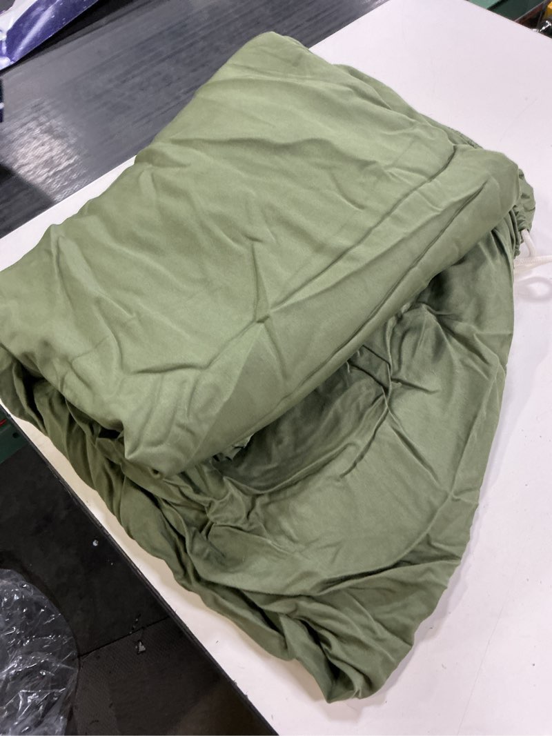 Condition photo showing Good Condition for bamboo sheet set olive king 