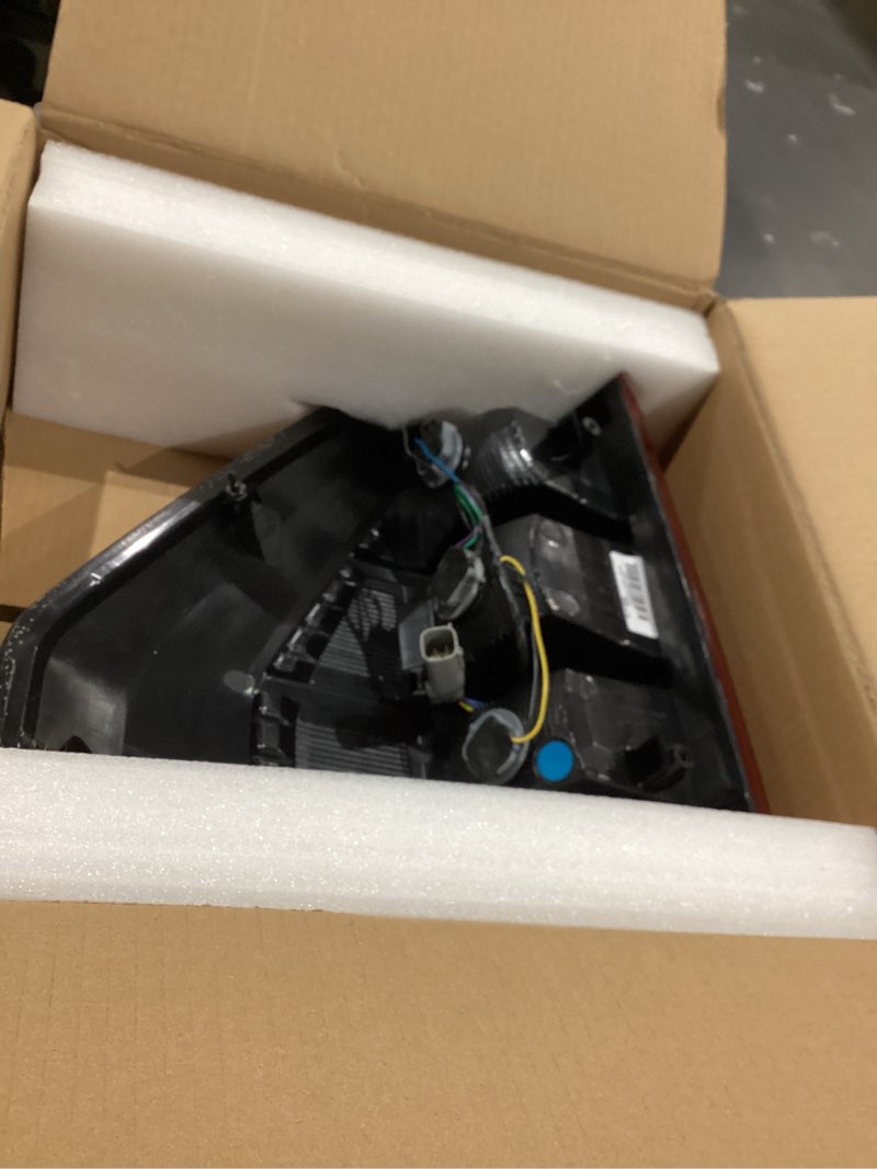 Condition photo showing As Is for Nakuuly Tail Light Assembly Compatible With 2021 2022 2023 2024 Ford F150 F-150 XL Left Driver Side Taillight Brake Lamps with Bulb and Harness Replace ML3Z-13405-E Halogen Type W/ Bulb and Harness Left Driver Side