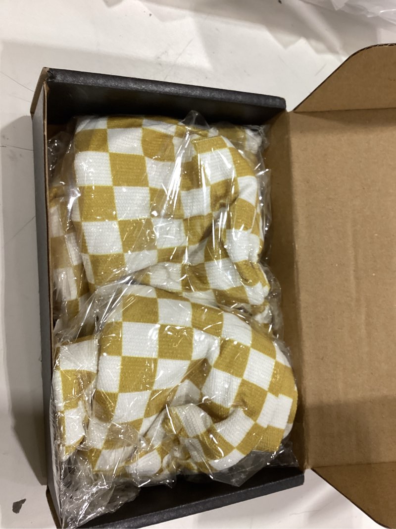 Condition photo showing New/Like New for soidram 2 pcs checkered makeup bag large cosmetic bag toiletry bag makeup pouch travel bag organizer cute makeup brushes aesthetic accessories storage bag for women golden yellow