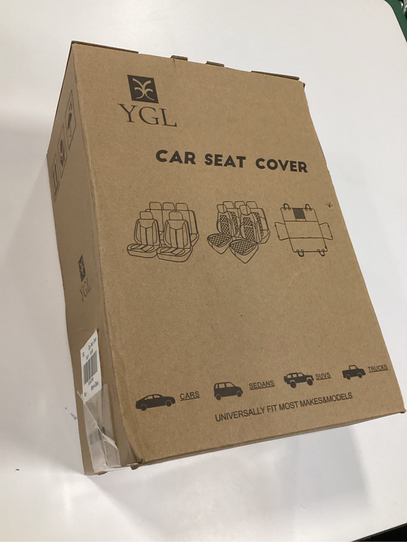 Condition photo showing New/Like New for YGL Car Seat Covers for Front Seats,Waterproof Seat Covers for Cars,Durable Neoprene Car Seat Protectors,Interior Covers for Cars,Sedan Van Truck SUV(Black) Black Front Set