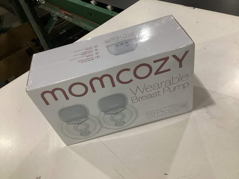 Condition photo showing New/Like New for Momcozy S9 Pro Upgraded Wearable Breast Pump, Hands-Free Design with Extended Battery Life & LED Display, Double Electric Portable Pump with 2 Modes & 9 Levels, 24mm, 2-Pack, Gray 24mm (2-Pack) N-gray