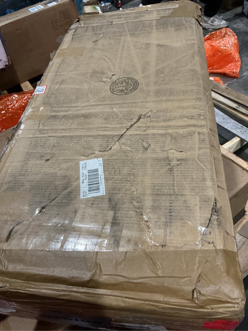 Condition photo showing Good Condition for VASAGLE LIRY Collection - Buffet Cabinet, Coffee Bar Cabinet with 2 Drawers, Adjustable Shelves, Sideboard Storage with Cable Holes, Drawer Dividers, Rustic White and Honey Brown UBBK381W01 2 Drawers + 4 Doors (55.1"W) Rustic White and Honey