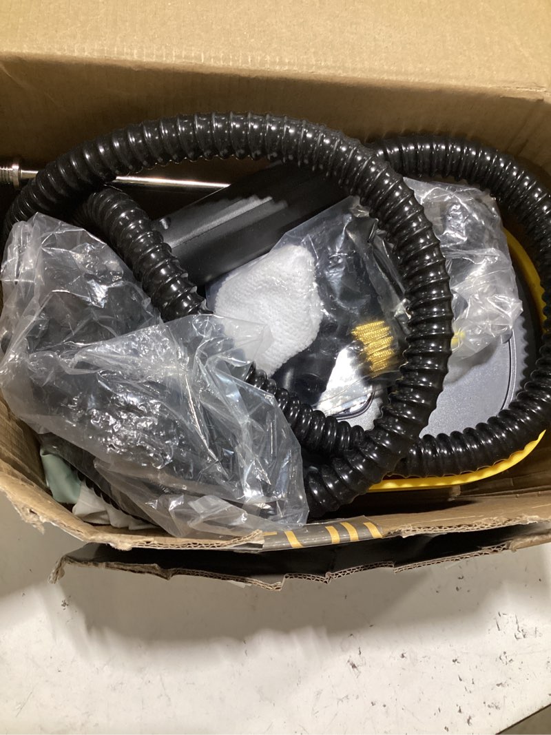 Condition photo showing Good Condition for handheld steam cleaner for home, 1.69qt portable temperature steamer cleaning for furniture, kitchen, grease, car, carpet, grout