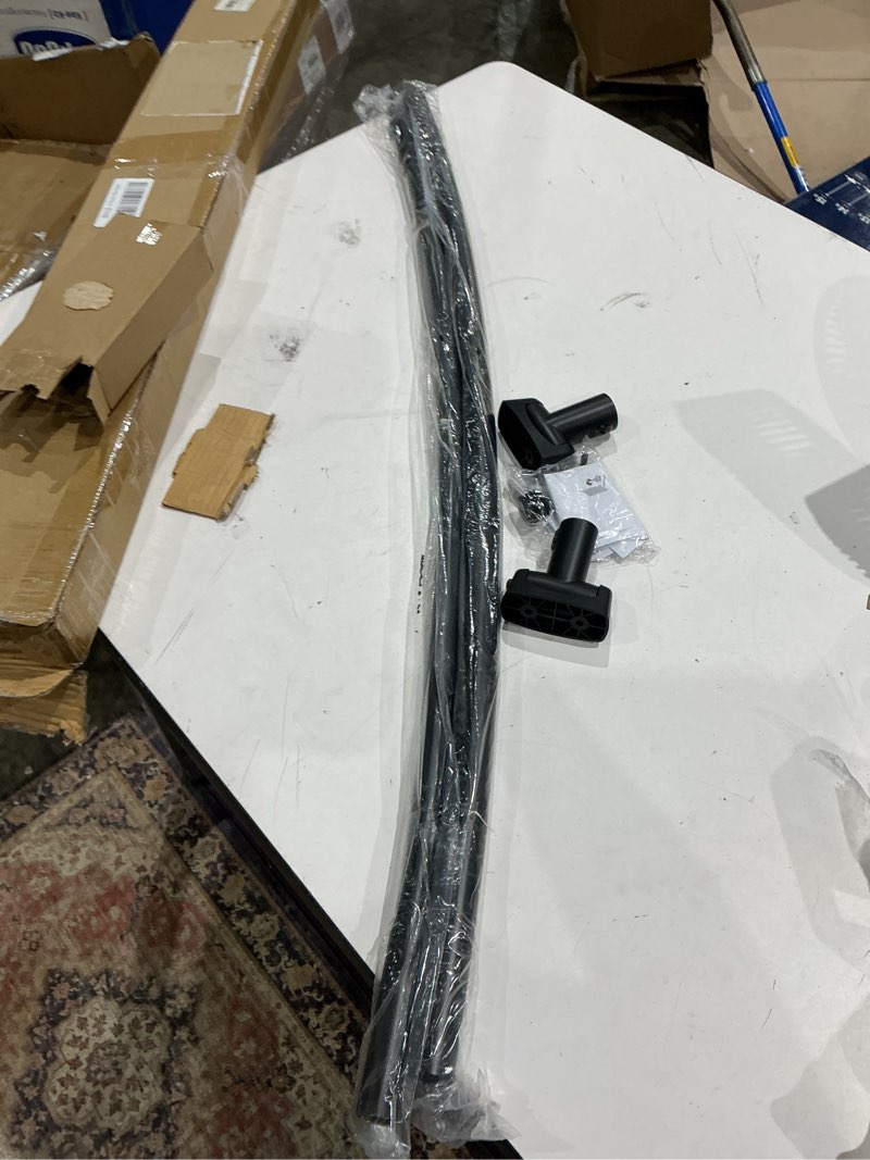 Condition photo showing Good Condition for curved shower curtain rod, 42-72 inches adjustable curved shower rod, rustproof curved shower rods for bathroom, bathtub, premium stainless steel, need to drill, black black 42-72 inches