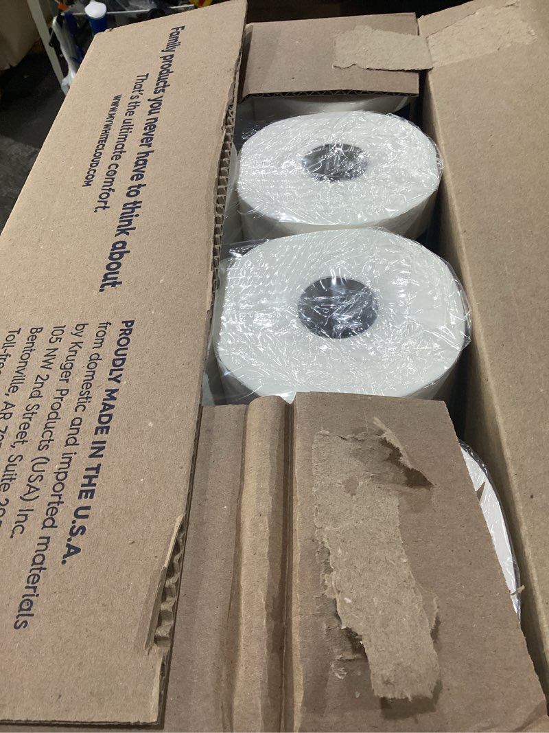 Condition photo showing New/Like New for white cloud ultra soft & strong toilet paper, 4 packs of 6 mega rolls = 96 regular rolls