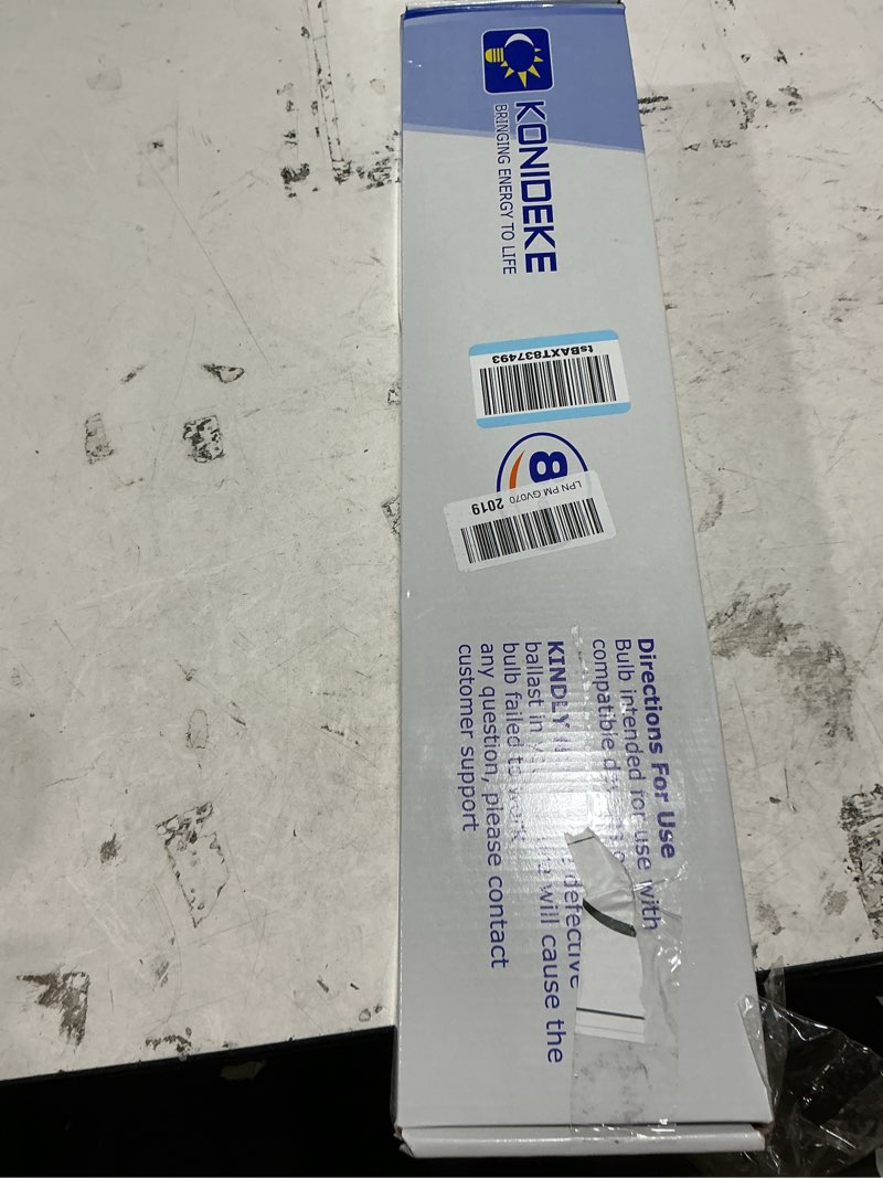 Condition photo showing Good Condition for konideke 24 inch f17t8/865 fluorescent bulb daylight 6500k, 17 watt t8 light bulb, 2 foot fluorescent light bulb, 1460 lumens, g13 medium bi-pin cap 8 pack