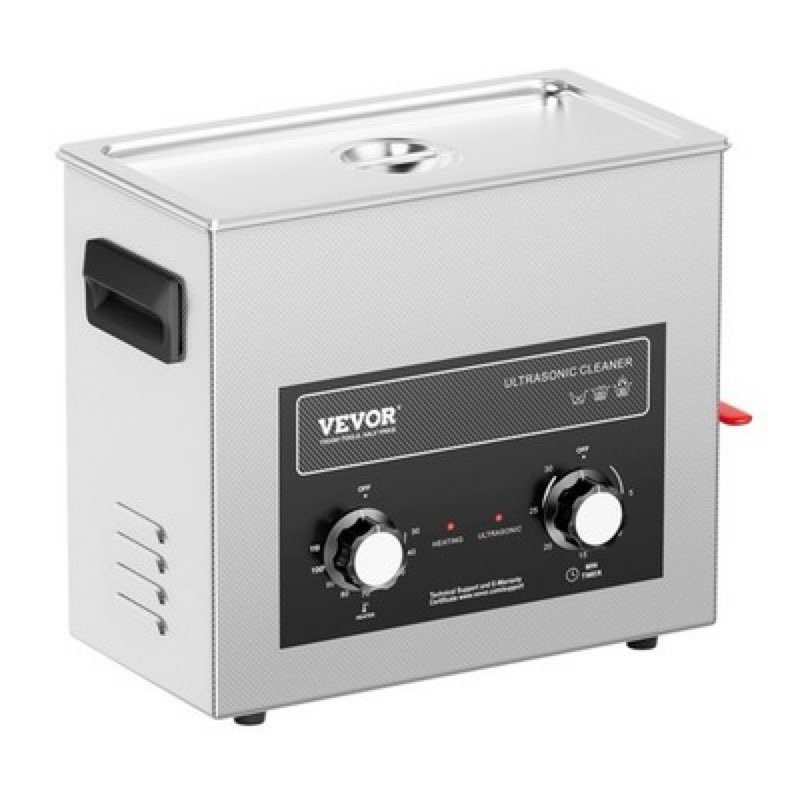vevor 6l ultrasonic cleaner with heater timer & basket digital sonic machine  vevor