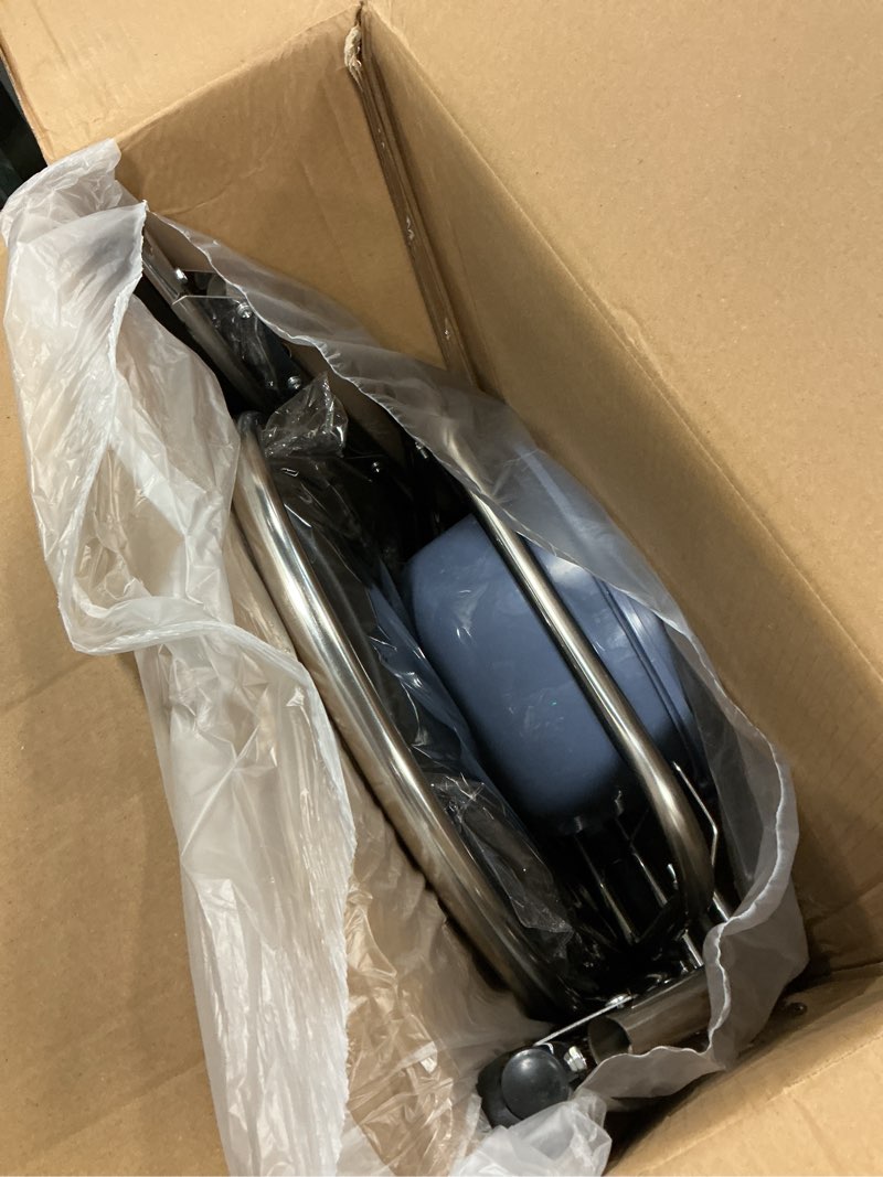 Condition photo showing New/Like New for 4 in 1 Folding Bedside Commode Chair for Elderly with Arms and Back,Adjustable Height Raised Toilet 