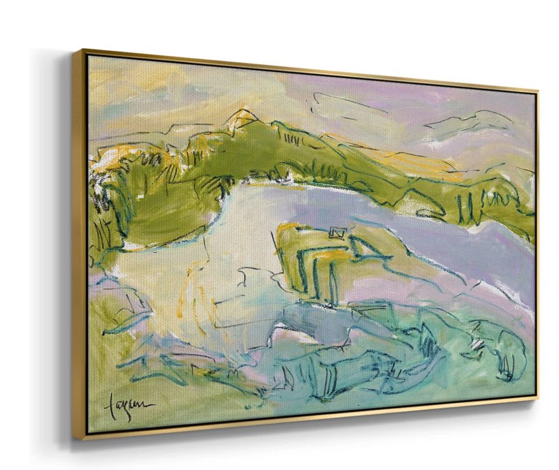 (24â€�X40â€� Treasured Island Premium Gallery Wrapped Canvas - Ready To Hang