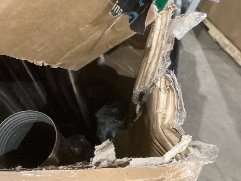 Condition photo showing As Is for Photography Backdrop Roller Support System, 3 Rollers, 120-inch Stainless Steel Crossbars, Wall/Celing/Light Stand Backdrop Mount, Background Support Plastic Chains