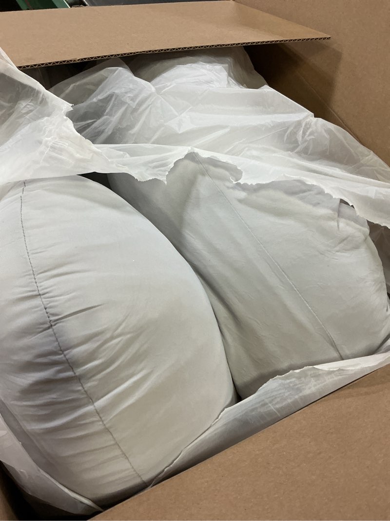 Condition photo showing As Is for Cute Castle Cooling Cover Pregnancy Pillows, Soft U-Shape Maternity Pillow with Removable Cover - Full Body Pillows for Adults Sleeping - Pregnancy Must Haves - Jumbo 57 Inch - Light Grey