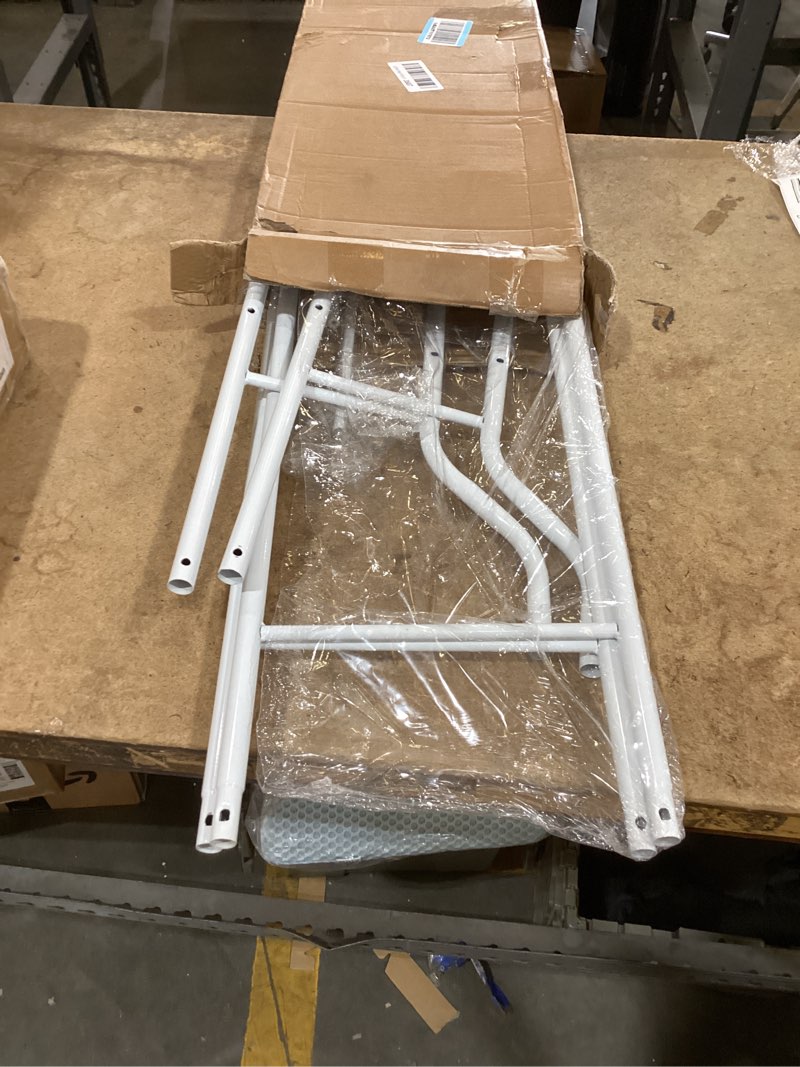 Condition photo showing As Is for 3-tier over the toilet rack,bathroom organizer shelf,wrought iron bathroom shelf above toilet,sturdy,waterproof,freestanding space saver for restroom,laundry,balcony,white iron stand white three layers white