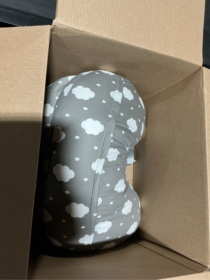 Condition photo showing Good Condition for momcozy original nursing pillow for breastfeeding-pioneering safety fence- wider feeding pillows for more support for mom & baby- easier nursing & hand free- fit for all, removable cotton cover grey