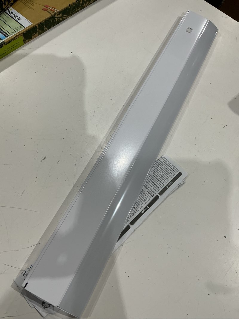 Condition photo showing As Is for good earth lighting 24-inch led slim direct wire undercabinet bar light - white - maximum illumination