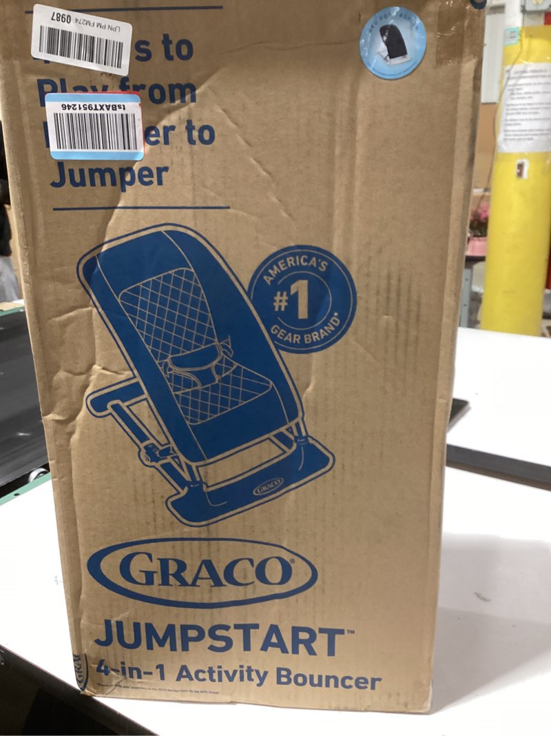 Condition photo showing Good Condition for Graco Jumpstart 4-in-1 Adjustable Infant Activity Bouncer & Jumper, Versatile Baby Swing, Floor Seat, and Kids Chair with Snack Tray, Geo Pop