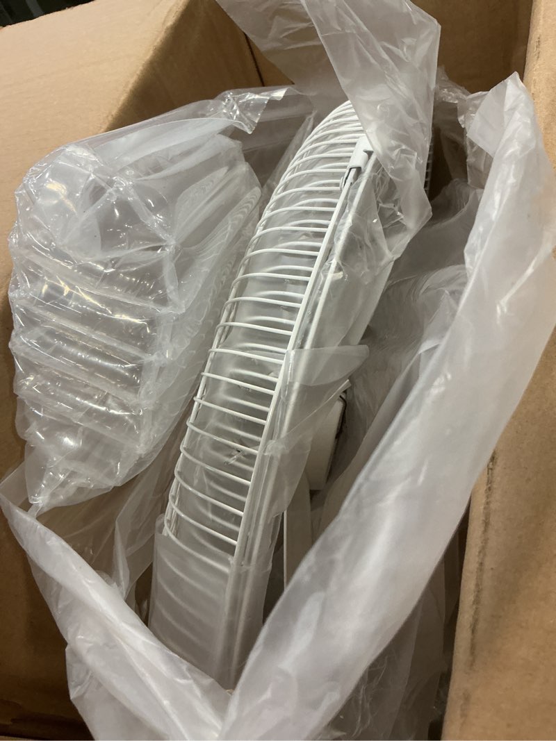 Condition photo showing As Is for Tornado 16 Inch Oscillating Wall Mount Fan Remote Control Included 3 Speed 2050 CFM 6 FT Cord UL Safety Listed 1 Pack