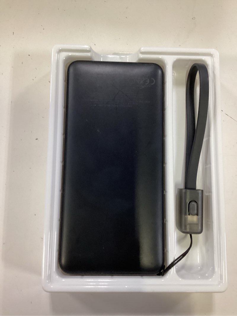 Condition photo showing As Is for anker 10000mah 22.5w power bank - black