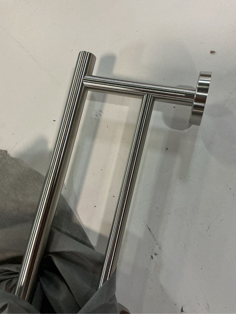 Condition photo showing Good Condition for jqk double bath towel bar, 33 inch 304 stainless steel thicken 0.8mm towel rack for bathroom, towel holder brushed finished wall mount, useable length 30 inch, tb100l30-bn 33 inch brushed stainless steel
