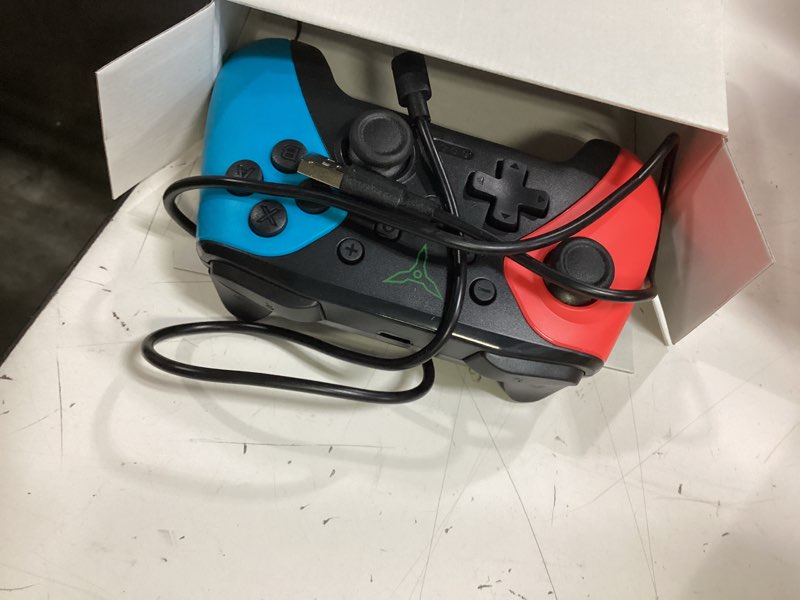 Condition photo showing Good Condition for wireless switch controller for nintendo switch/switch 2/lite/oled controller, switch controller with a mouse touch feeling on back buttons, extra switch pro controller with wake-up,programmable, turbo function red+blue