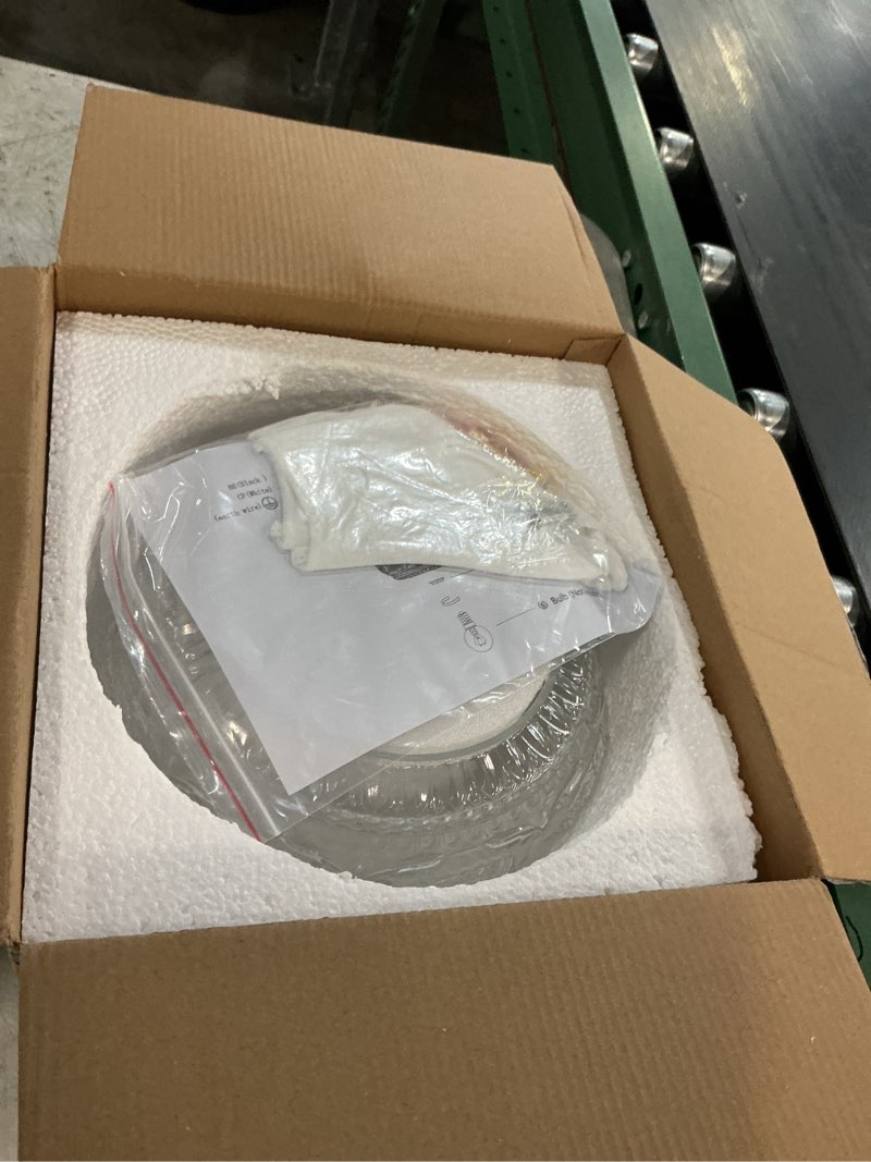 Condition photo showing Good Condition for semi flush mount ceiling light, globe glass ceiling light fixture, gold modern lighting for hallway porch corridor kitchen bedroom, bulb not included gold 9.38 inch
