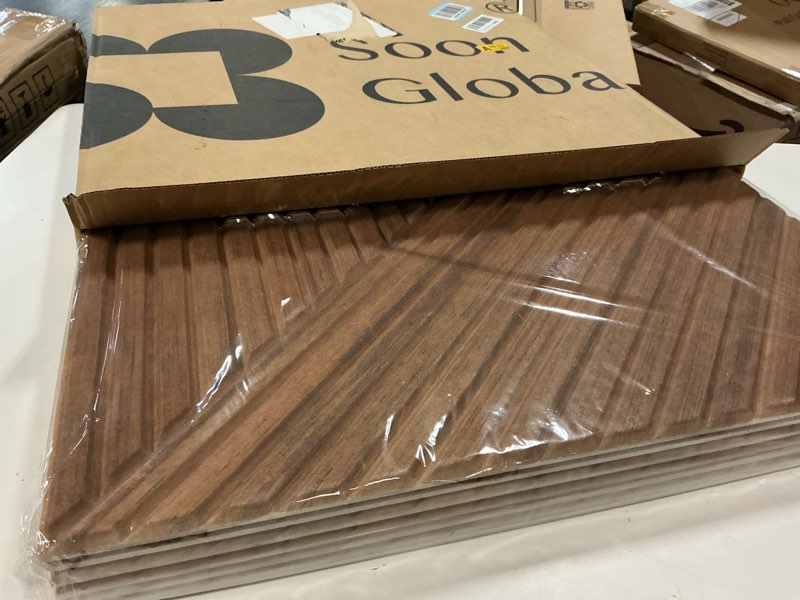 Condition photo showing New/Like New for acoustical wall panels, 6-piece 23.62 x 23.62 inches art acoustic panels, decorative acoustic panels, acoustic wall panels, sound absorbing wall art, arcadian vortex 72 x 48 inches arcadian vortex
