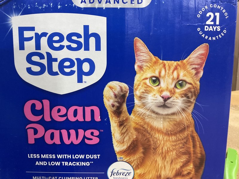 Condition photo showing New/Like New for fresh step advanced ever fresh multi cat clumping cat litter with febreze freshness, low dust, odor control with ammonia block tech, compatible in automatic litter boxes, 32 lb. (2 x 16 lb.) febreze clean scent