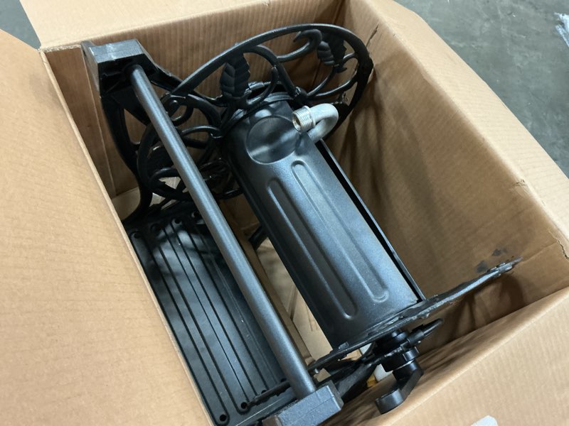 Condition photo showing As Is for style selections aluminum 125-ft wall-mount hose reel