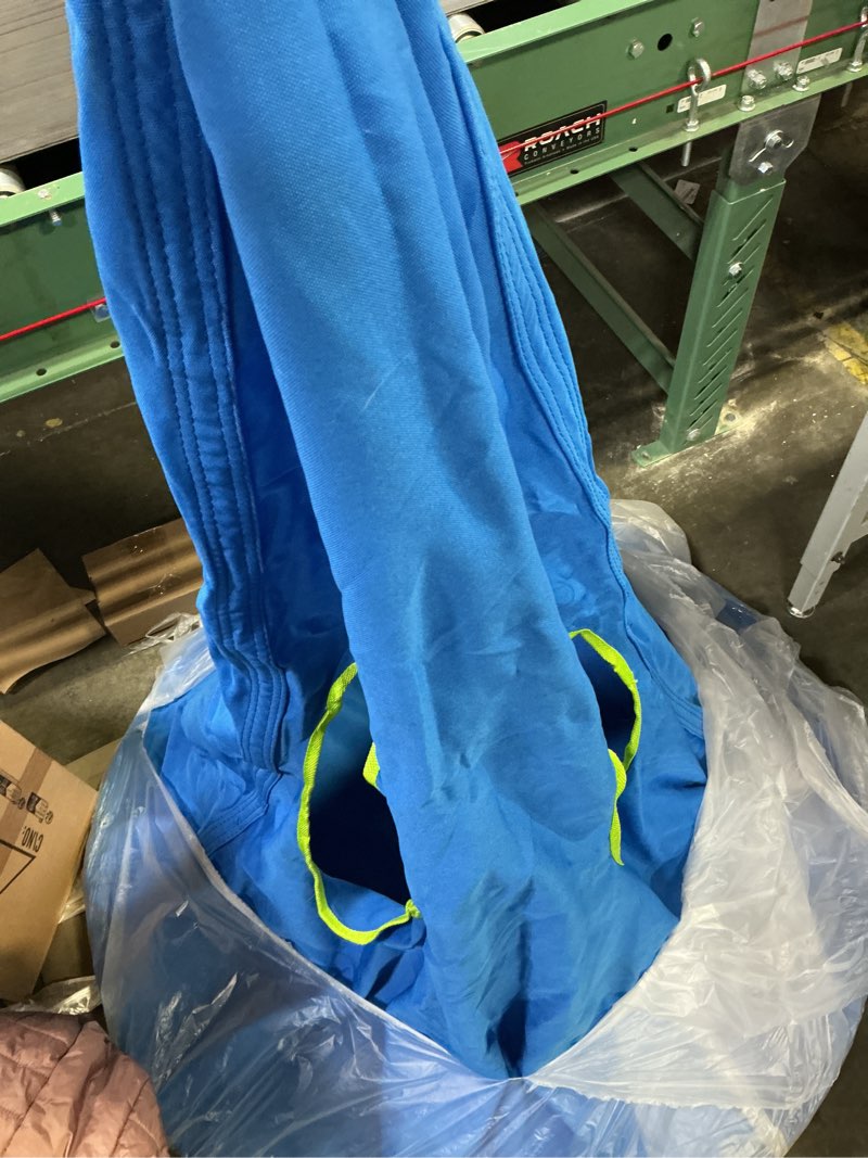 Condition photo showing As Is for Kids Nest Swing Chair, Hanging Hammock Chair Nest Hammock Swing Chair for Outdoor and Indoor(32" D x 52" H),Detachable Play Tent Swing for Child Sensory Swing for Kids Age from 3-12 Years(Blue)