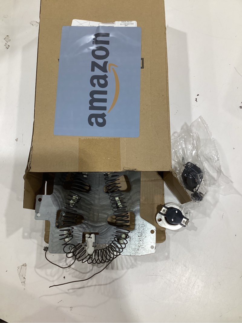 Condition photo showing As Is for dryer heating element thermostat replace for samsung dv45h7000ew/a2 dv40j3000ew/a2 dv218aew/xaa dv219aew/xaa dv220aew/xaa dv209aew/xaa dv210aew/xaa dv350aew/xaa dv328aew/xaa dv5451aew/xaa dv330aew/xaa full sets heating