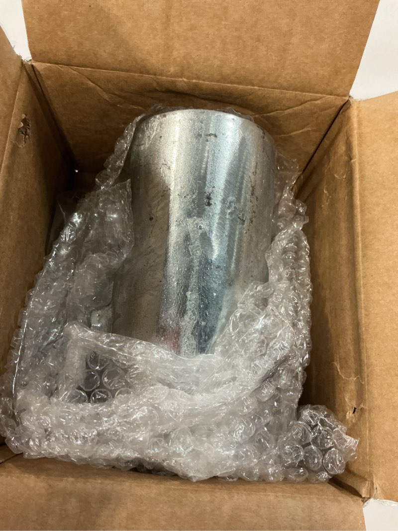 Condition photo showing Good Condition for dock pipe leg holder, stationary dock hardware heavy duty, 3" inner diameter side leg pipe sleeve, 6x5 boat dock multi-anchoring leg holder with 1/2" holes, thickness 6mm - no carriage bolts
