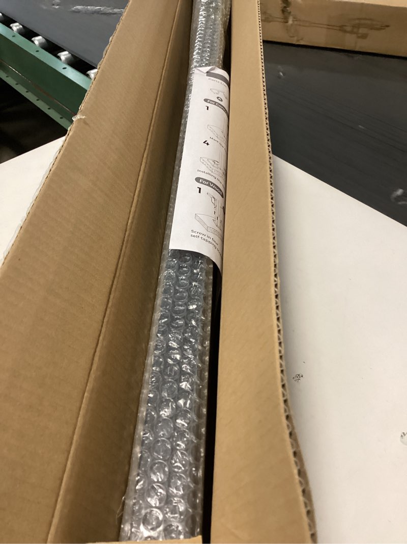 Condition photo showing Good Condition for U-Shaped Staircase Handrails for Outdoor & Indoor Steps, Industrial Hand Rail Floor Mounted, Non-Slip Wrought Iron Railing for Porch, Loft, Corridor, Garden (Height: 35.5in) (1 Piece/Set) Black 35.5 in