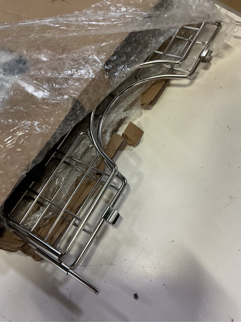 Condition photo showing As Is for 24" x 12" stainless steel sink protector - large sink rack for bottom of sink kitchen grid centered drain 24" x 12" centered drain