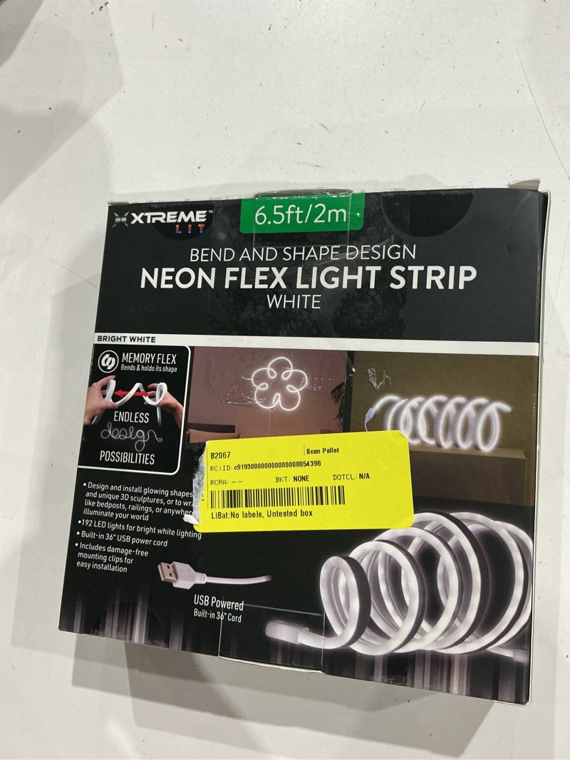 Condition photo showing Good Condition for xtreme 6.5ft neon bend and shape memory flex wire white led light strip, indoor use