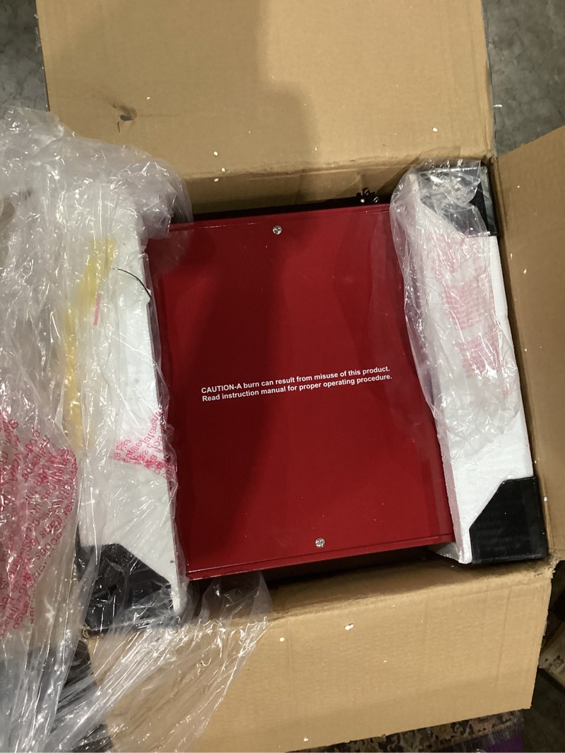 Condition photo showing Good Condition for matinee popcorn machine - 8oz popper with stainless-steel kettle, reject kernel tray, warming light, and accessories by great northern popcorn (red)