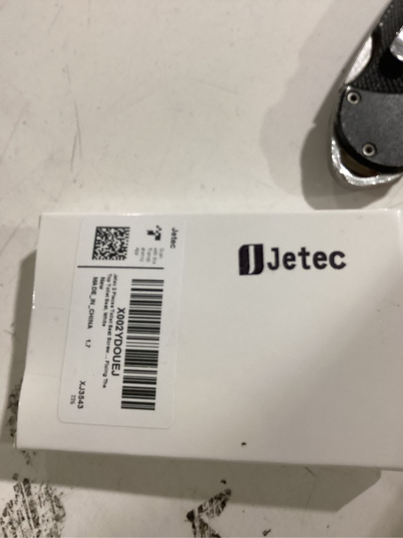 Condition photo showing New/Like New for jetec 2 pieces toilet seat screws replacement kit plastic bolts with plastic nuts and washers parts kit for fixing the top toilet seat, white
