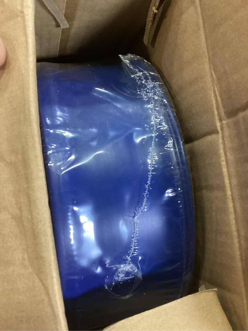 Condition photo showing New/Like New for yashine pvc drain hose 2"*100ft, pool backwash hose, heavy duty reinforced blue pvc lay flat water, for swimming drain pools and clean filters, with 2 clamp