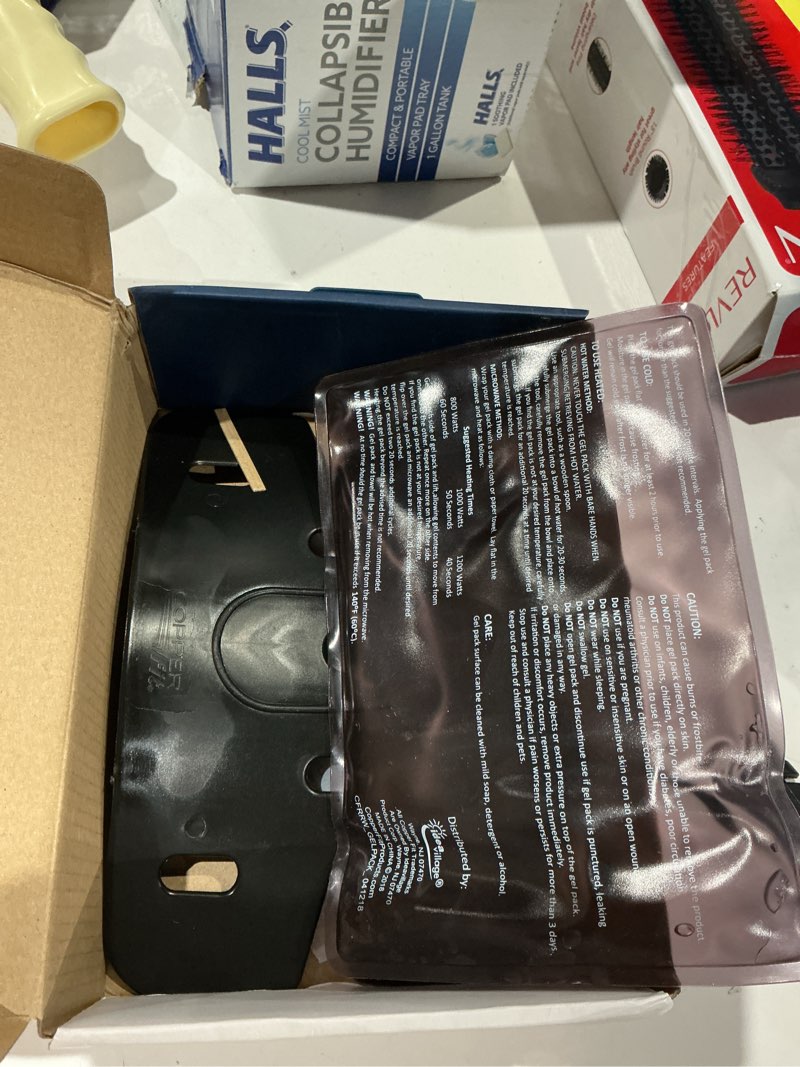 Condition photo showing As Is for copperfit rapid relief back wrap