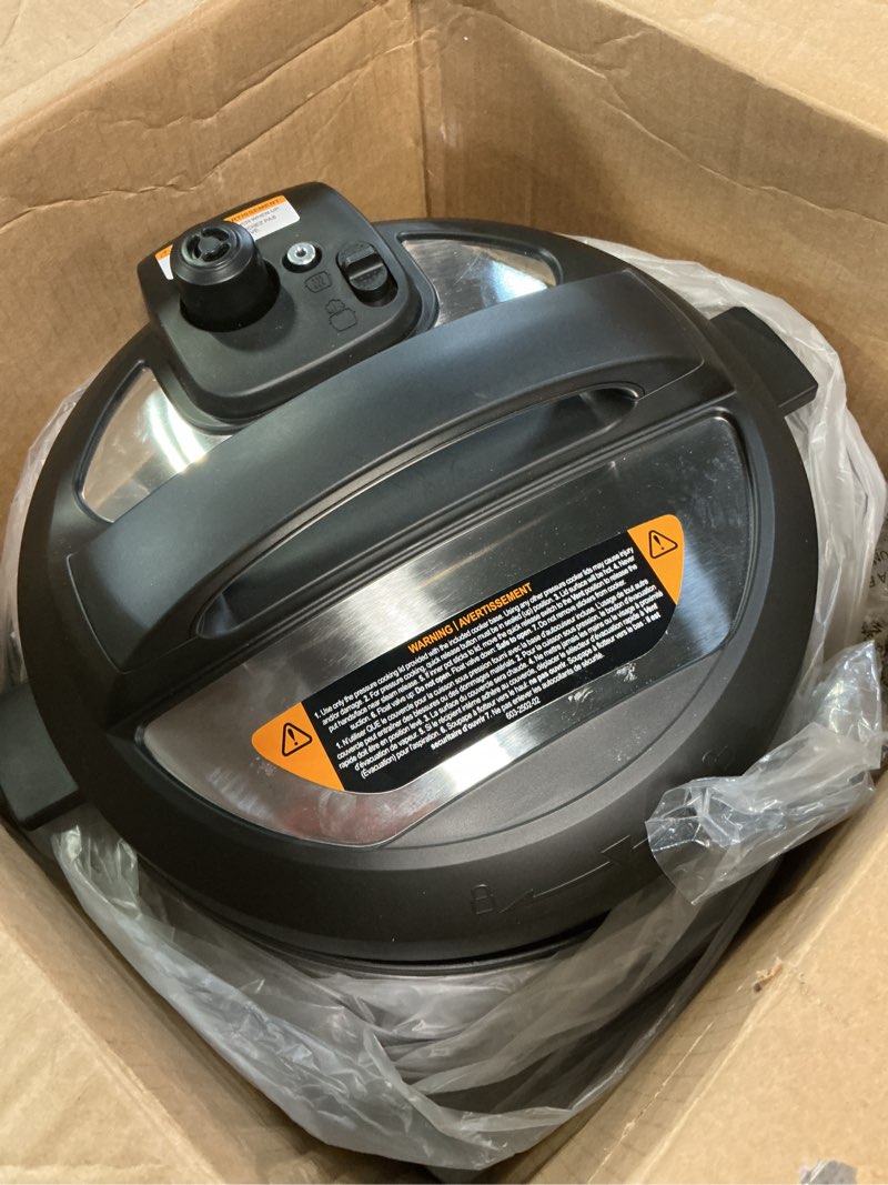Condition photo showing Good Condition for instant pot duo plus 9-in-1 multicooker, pressure cooker, slow cook, rice maker, steamer, sauté, yogurt, warmer & sterilizer, includes app with over 800 recipes, stainless steel, 6 quarts