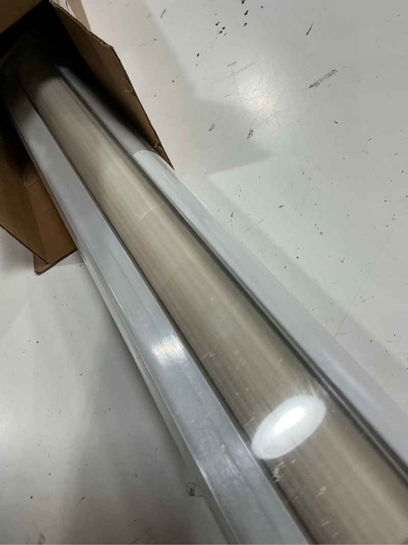 Condition photo showing Good Condition for hestia no drill cordless blackout roller shades screwless waterproof shower window blinds, auto-retraction easy install blind for bathroom/kitchen/office/exterior, grey, 22" w x 54" h 22"w x 54"h harbor mist
